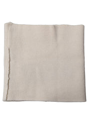 Dolce & Gabbana Men White Polyester Knitted Neck Warmer Scarf Dolce & Gabbana
