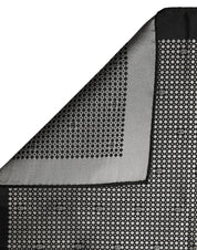 Dolce & Gabbana Black White Patterned Pocket Square Scarf Dolce & Gabbana