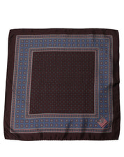 Dolce & Gabbana Maroon Geometric Handkerchief Pocket Scarf
