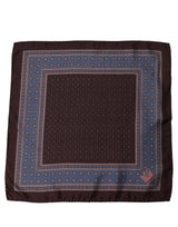 Dolce & Gabbana Maroon Geometric Handkerchief Pocket Scarf