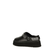 PINKO Black Calf Leather Bos Taurus Clogs PINKO