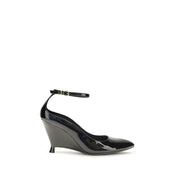 PINKO Black Calf Leather Bos Taurus Platform Pumps PINKO