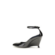 PINKO Black Calf Leather Bos Taurus Platform Pumps PINKO