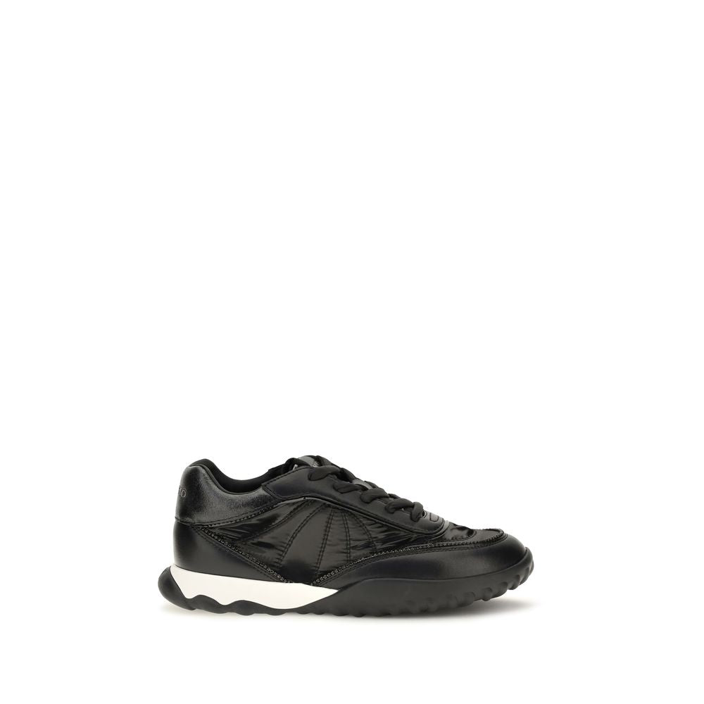 PINKO Black Fabric Low Top Sneakers PINKO