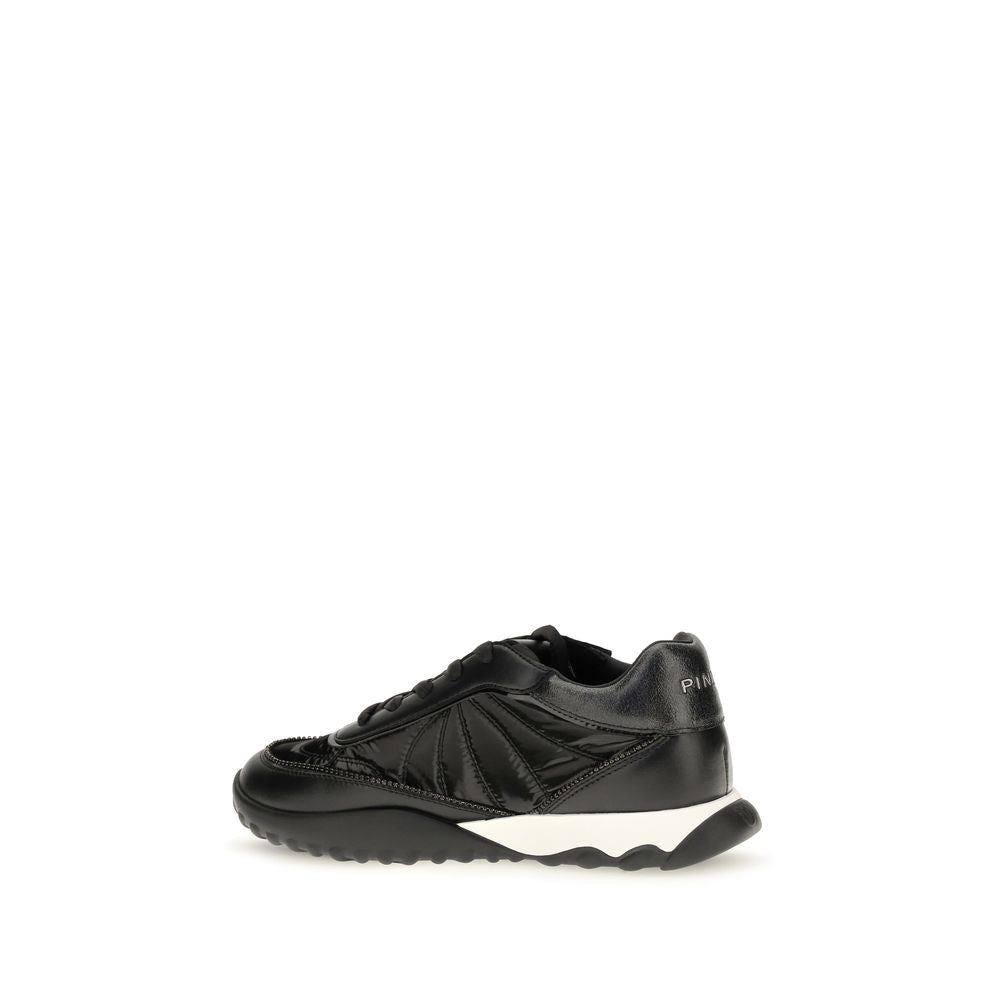 PINKO Black Fabric Low Top Sneakers PINKO
