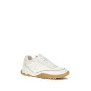 PINKO White Fabric Low Top Sneakers PINKO