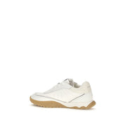 PINKO White Fabric Low Top Sneakers PINKO