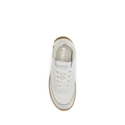 PINKO White Fabric Low Top Sneakers PINKO