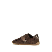 PINKO Brown Suede Leather Athletic Sneakers PINKO
