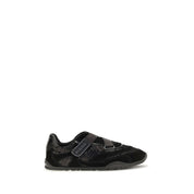 PINKO Black Suede Leather Athletic Sneakers PINKO