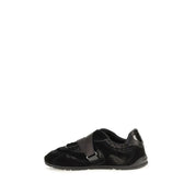PINKO Black Suede Leather Athletic Sneakers PINKO