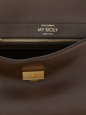 Dolce & Gabbana Brown Calfskin Crossbody Bag Dolce & Gabbana