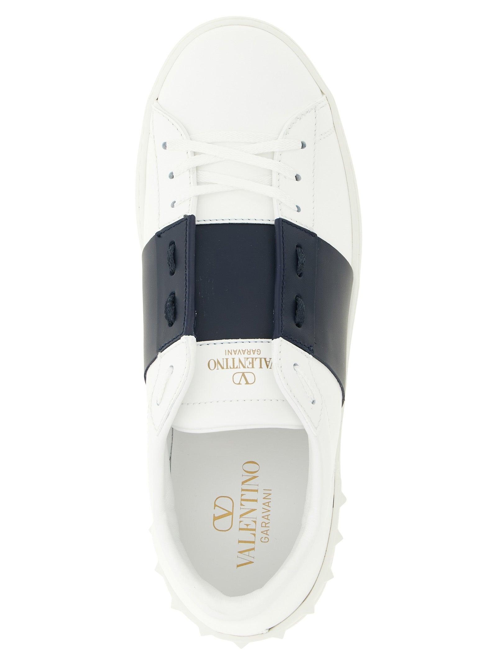 Valentino Garavani Blue Calfskin Low Top Sneakers