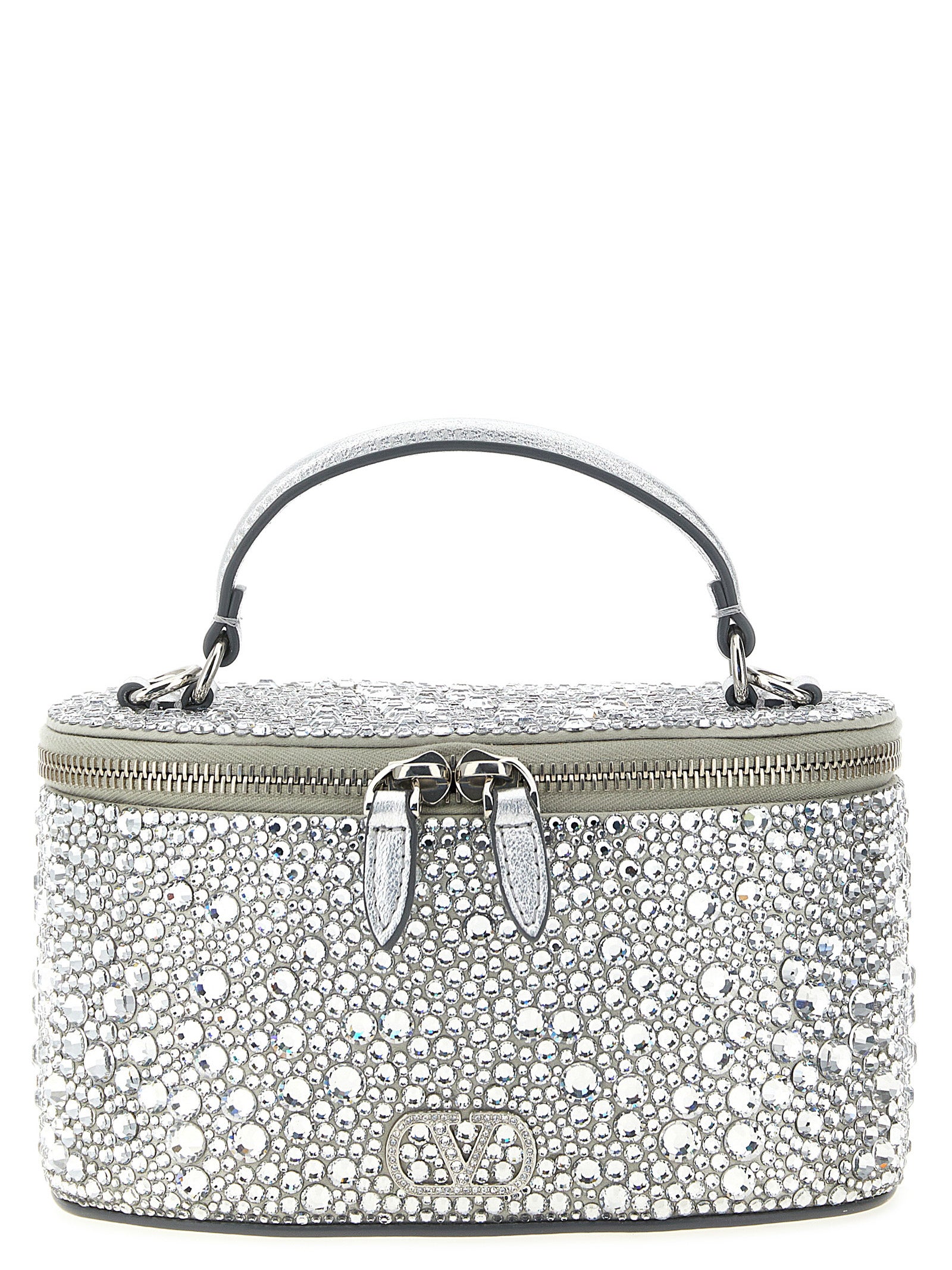 Valentino Garavani Silver Viscose Handbag Valentino Garavani