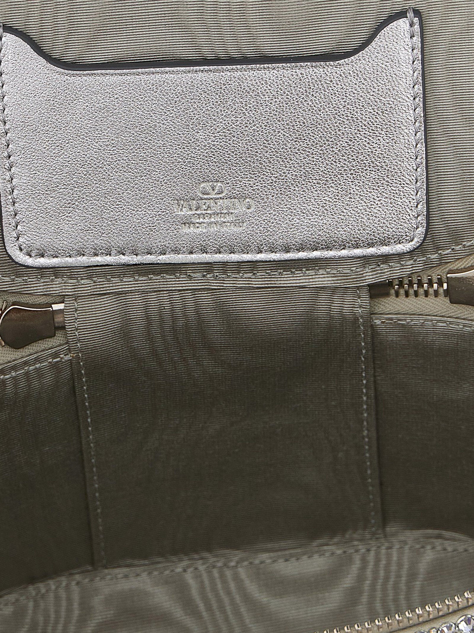 Valentino Garavani Silver Viscose Handbag Valentino Garavani