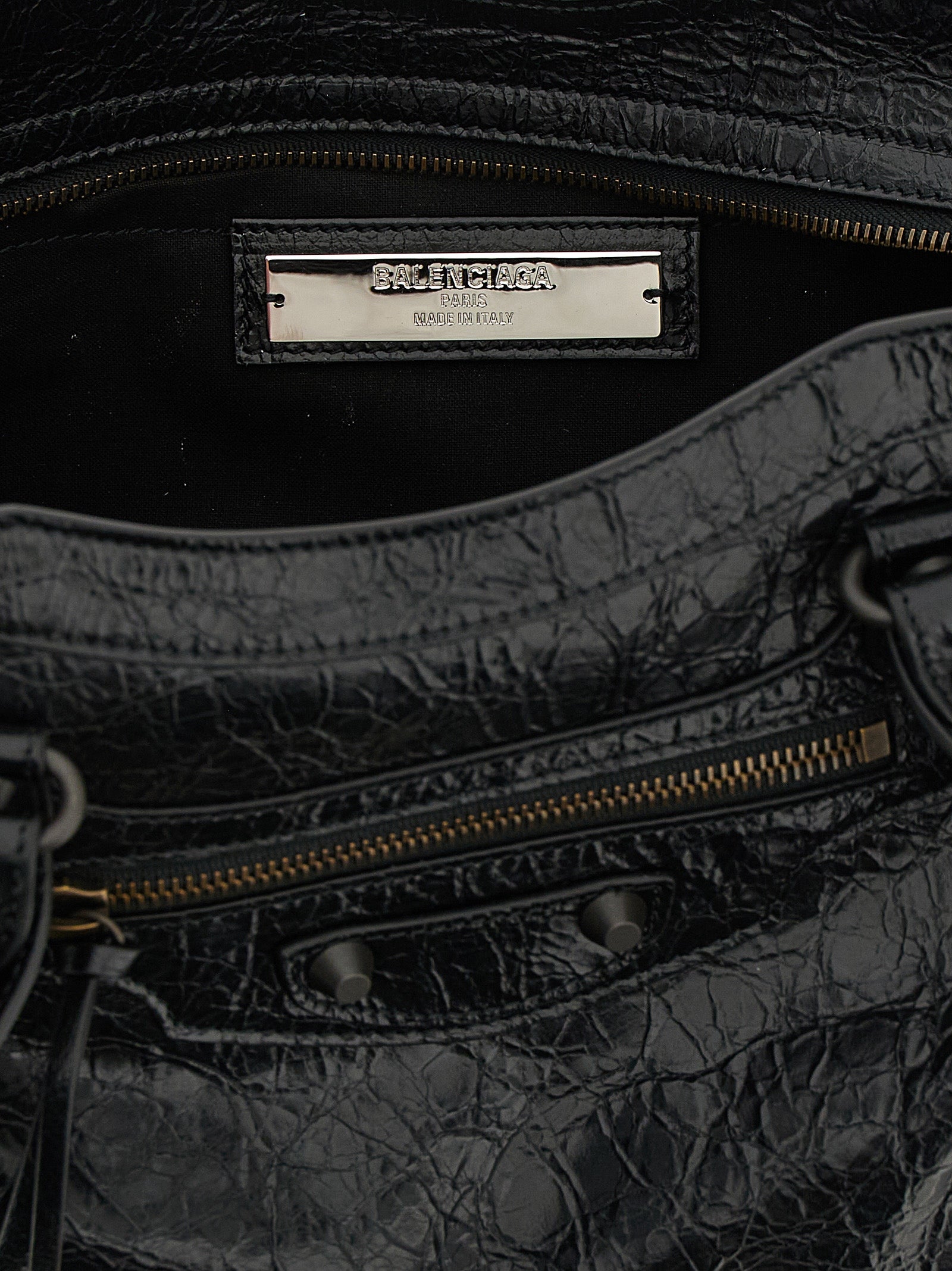Balenciaga Black Lamb Leather Shoulder Bag