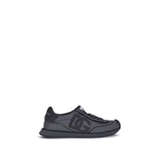 Dolce & Gabbana Black Fabric Athletic Sneakers