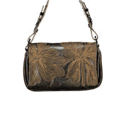 Desigual Brown Polyurethane Women's Bag with Embroidery and Magnet Closure
