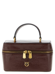 PINKO Bordeaux Calfskin Crossbody Bag