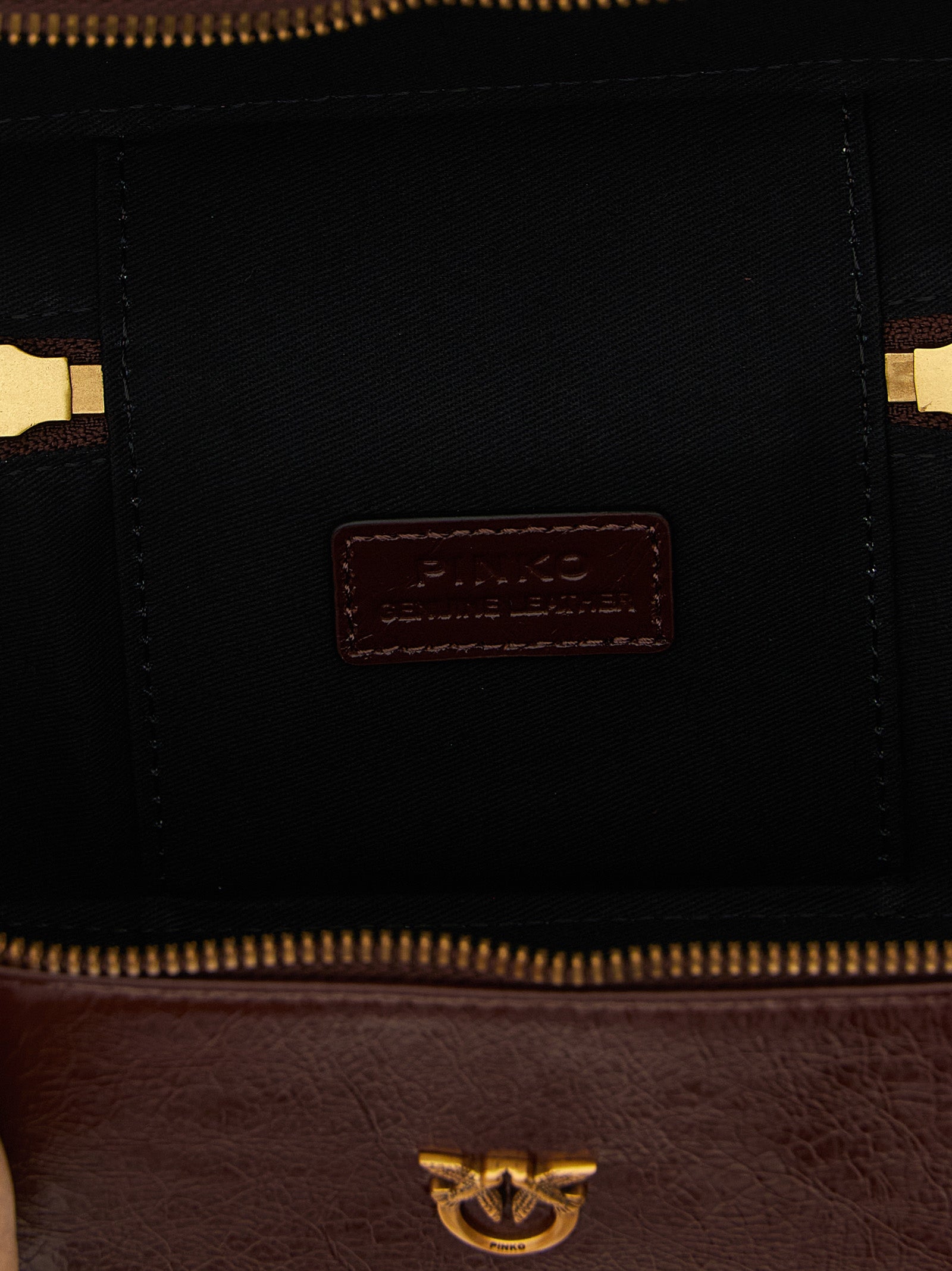 PINKO Bordeaux Calfskin Crossbody Bag