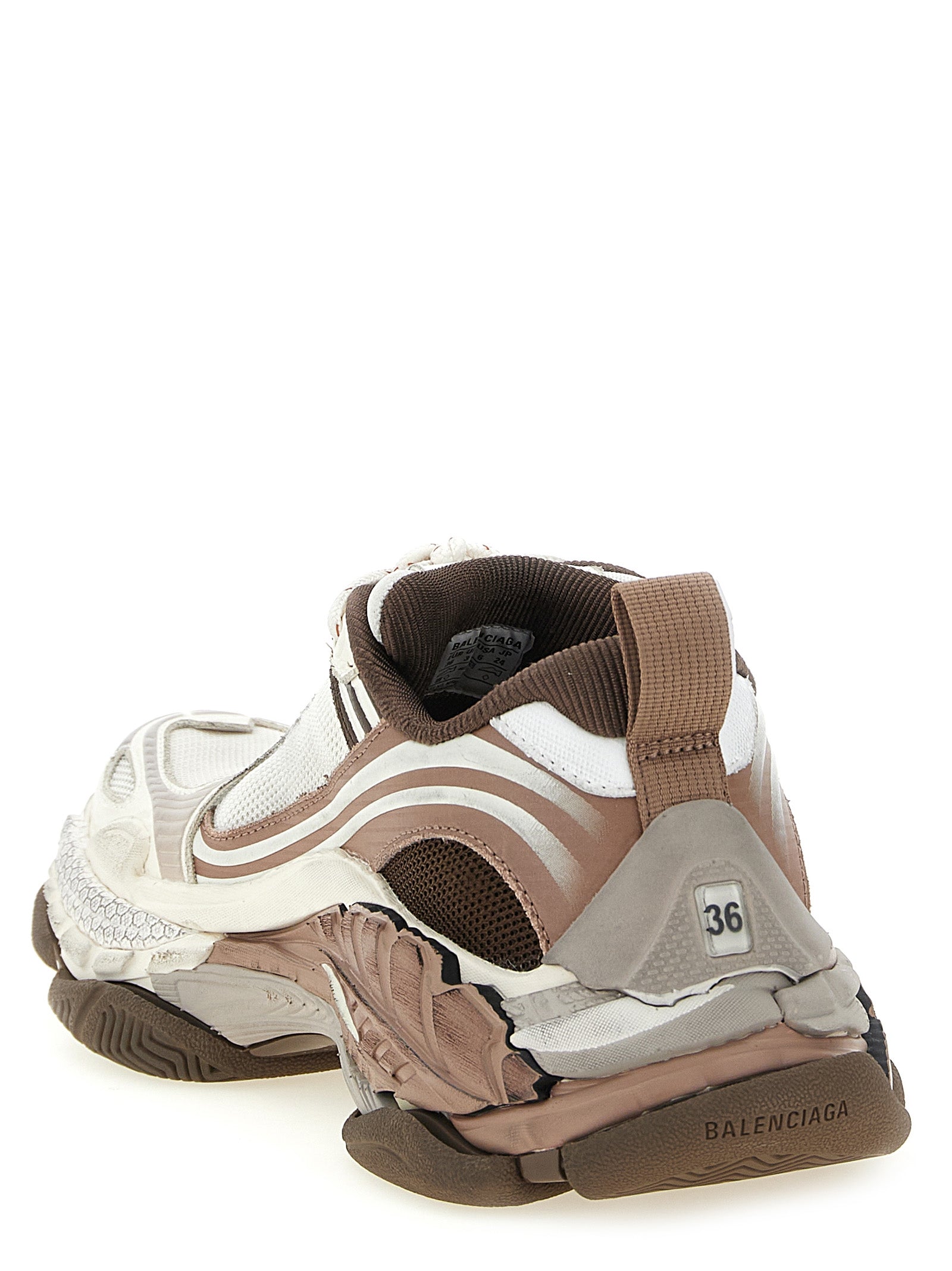 Balenciaga Brown Polyethylene Athletic Sneakers