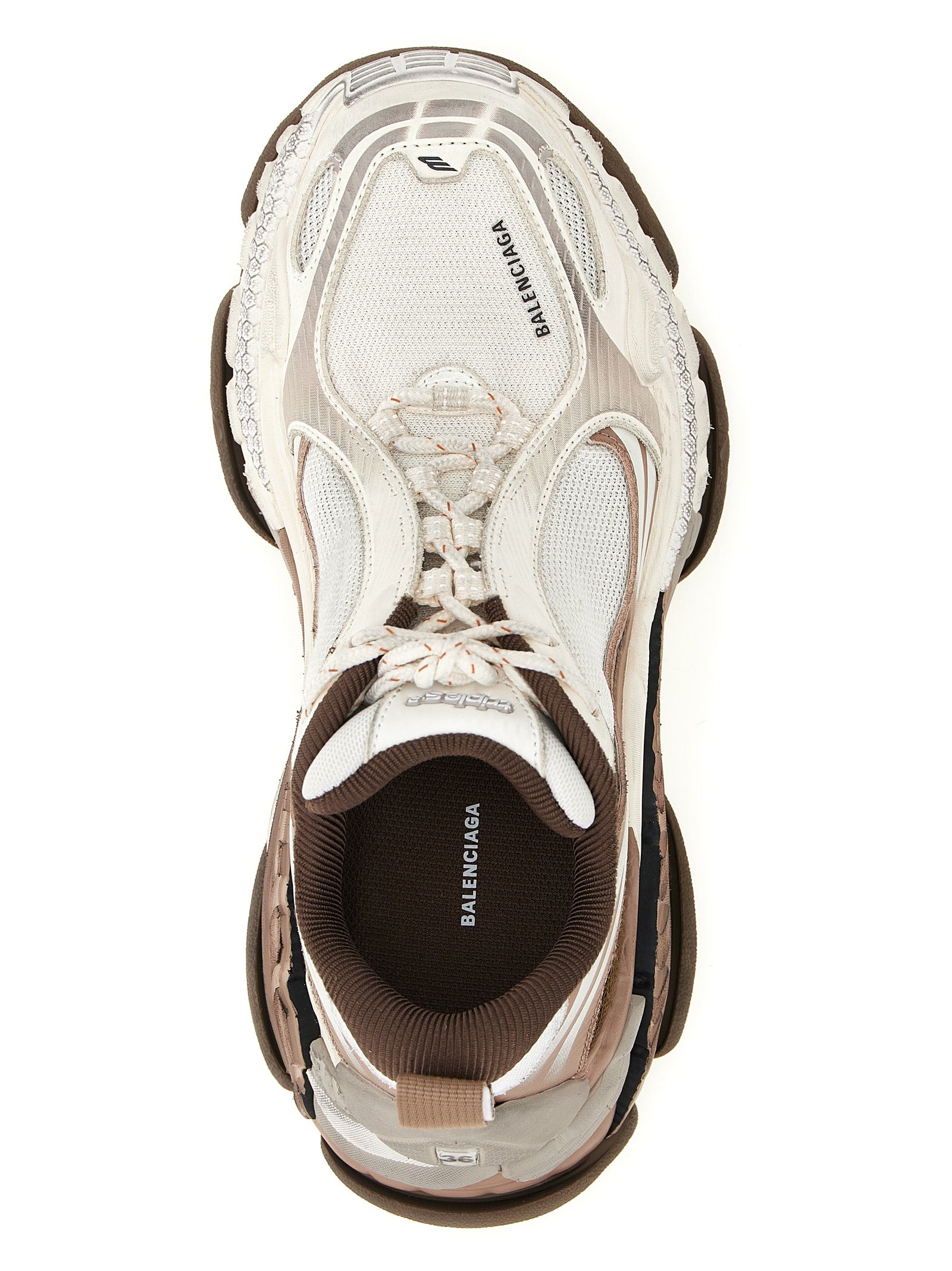 Balenciaga Brown Polyethylene Athletic Sneakers