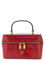 Borsa a tracolla PINKO in pelle di vitello rossa