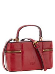 Borsa a tracolla PINKO in pelle di vitello rossa