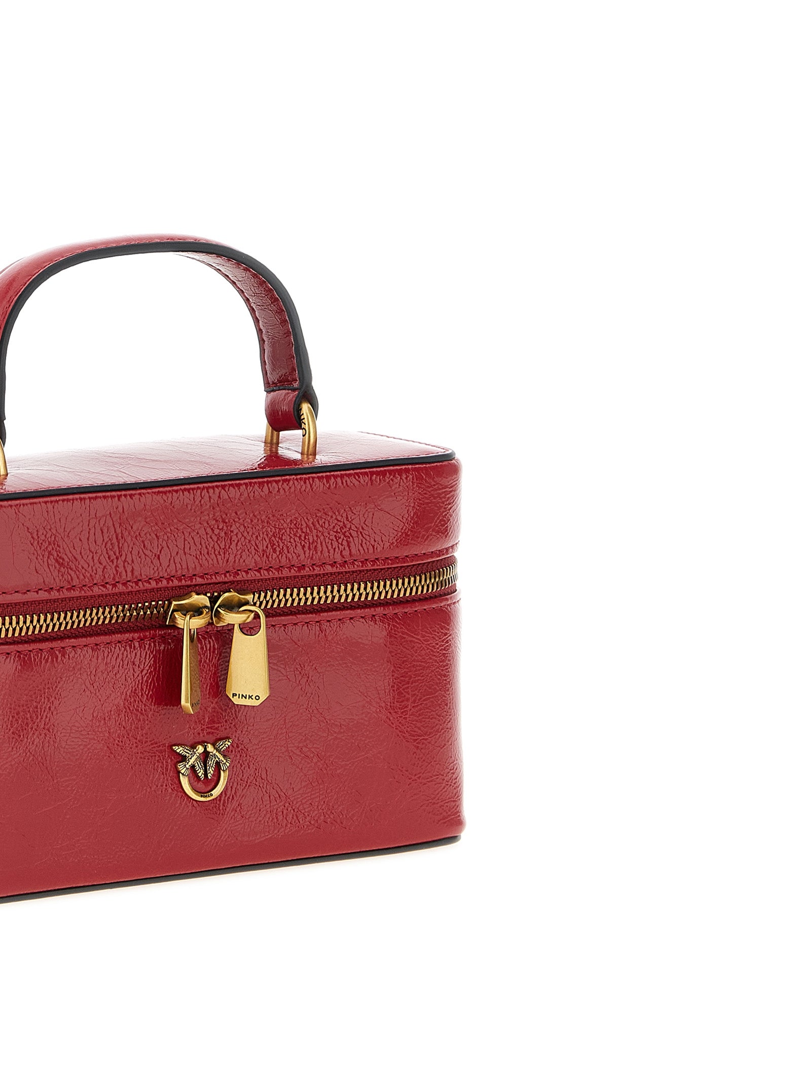 Borsa a tracolla PINKO in pelle di vitello rossa