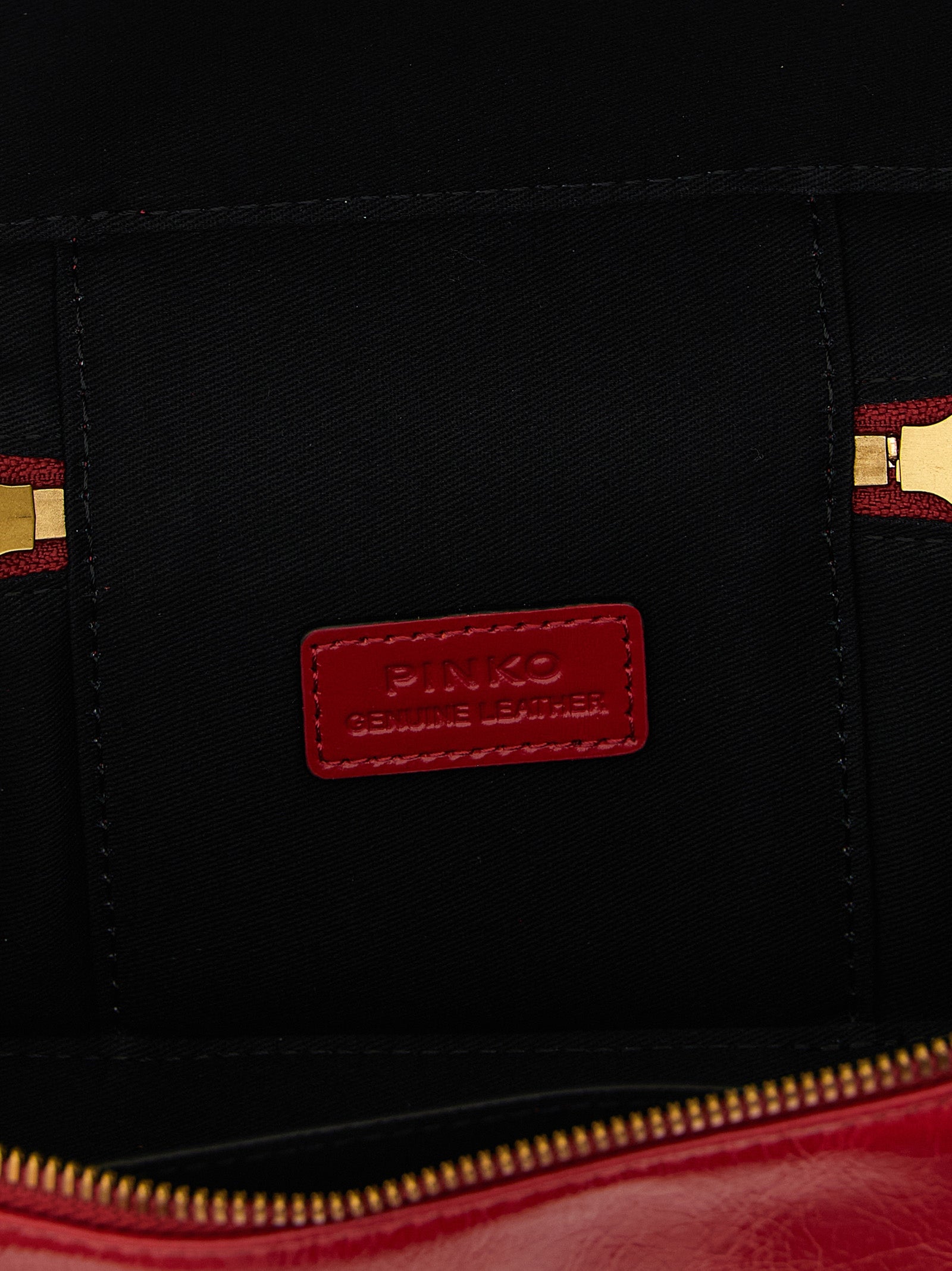 Borsa a tracolla PINKO in pelle di vitello rossa
