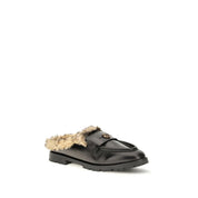 Mules PINKO in pelle di vitello nera