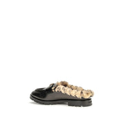 Mules PINKO in pelle di vitello nera