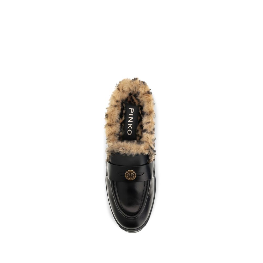 Mules PINKO in pelle di vitello nera