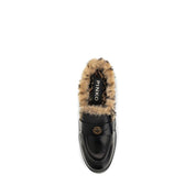 Mules PINKO in pelle di vitello nera