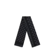 Gucci Black Wool Oves Aries Foulard