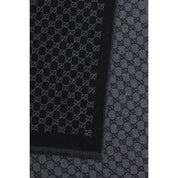 Gucci Black Wool Oves Aries Foulard