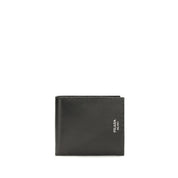 Prada Black Calf Leather Bos Taurus Wallet