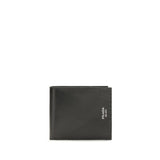 Prada Black Calf Leather Bos Taurus Wallet