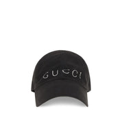Gucci Black Cotton Cap (Baseball Hat)