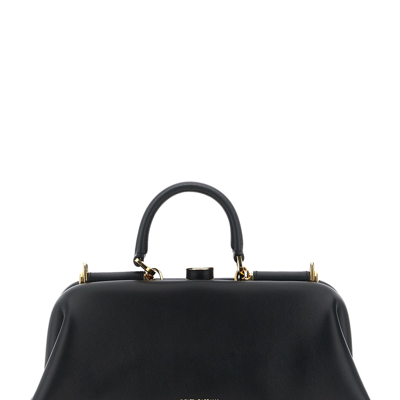 Dolce & Gabbana Black Lamb Leather Handbag Dolce & Gabbana