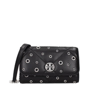 Tory Burch Black Leather Clutch Bag
