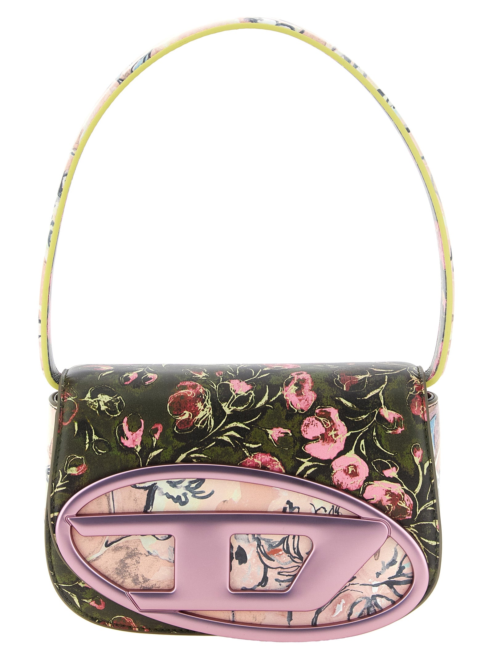 Borsa a spalla Diesel in polietilene multicolore