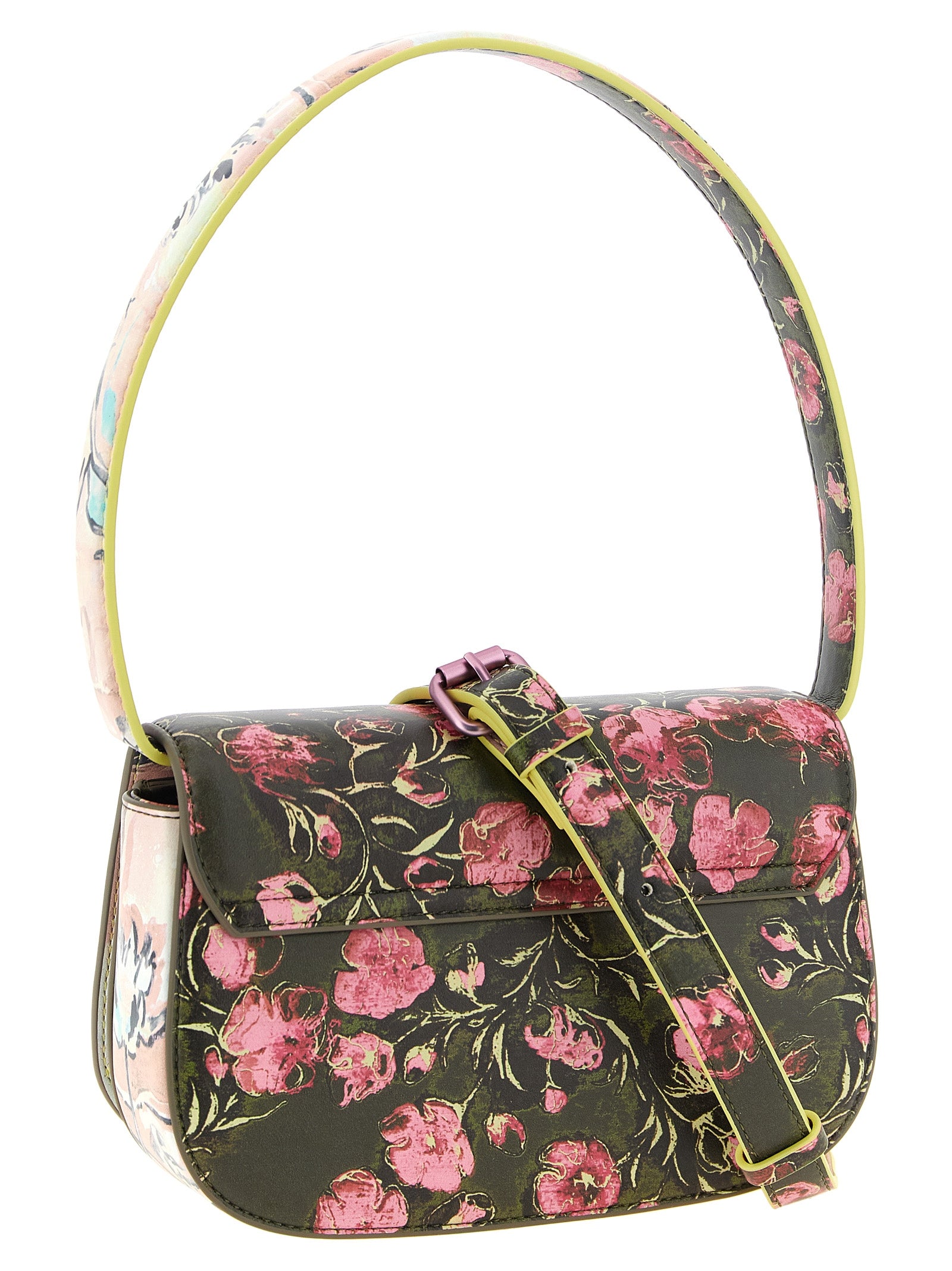 Borsa a spalla Diesel in polietilene multicolore