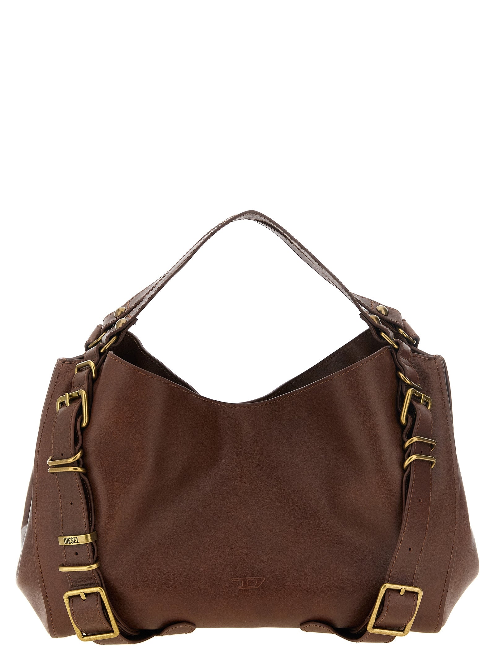 Borsa a mano Diesel marrone in altre fibre