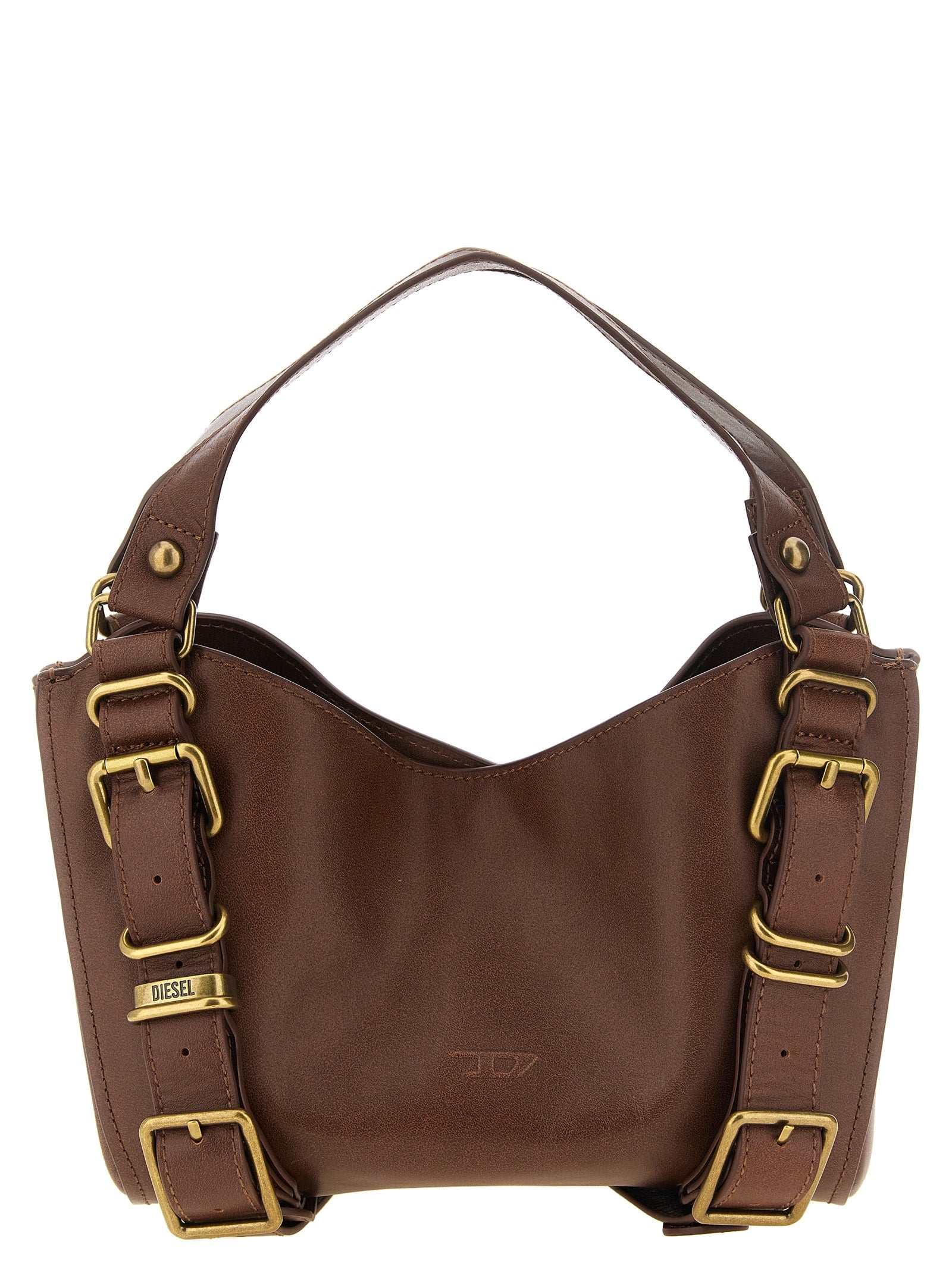 Borsa a mano Diesel marrone in altre fibre