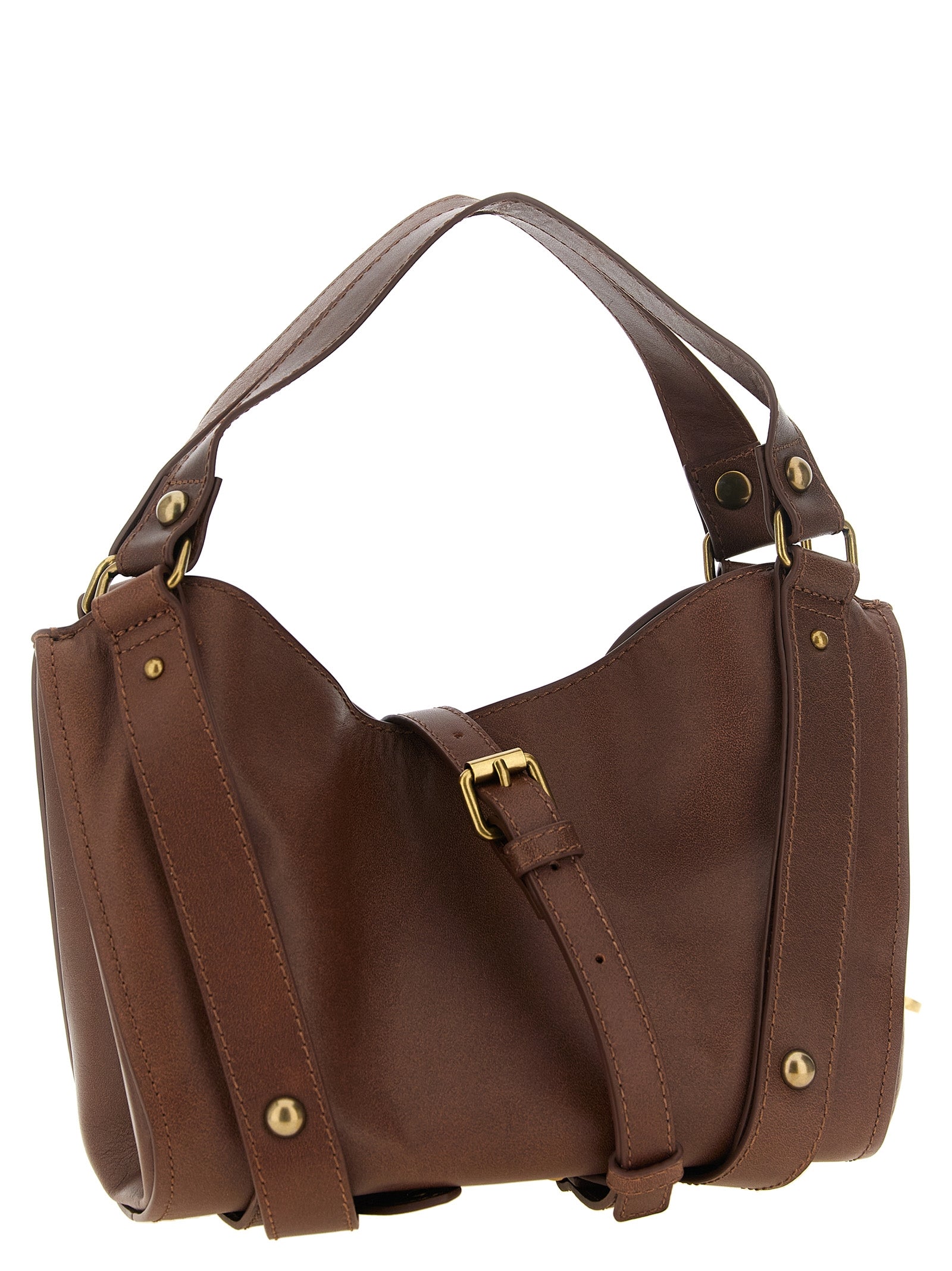 Borsa a mano Diesel marrone in altre fibre