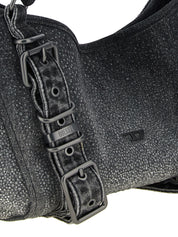 Borsa a mano Diesel nera in cotone