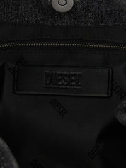 Borsa a mano Diesel nera in cotone