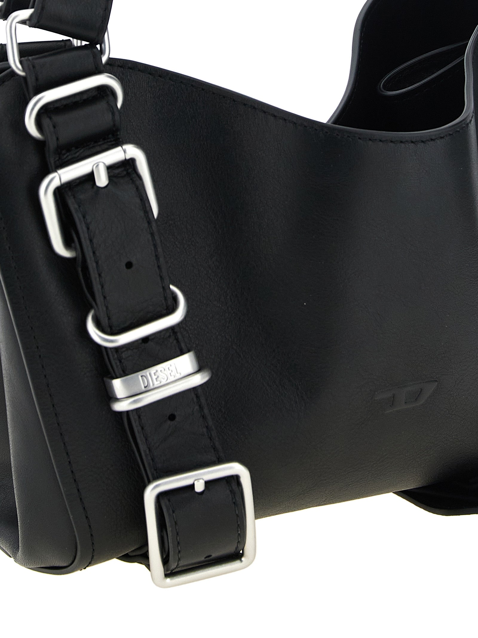 Borsa a mano Diesel marrone in altre fibre