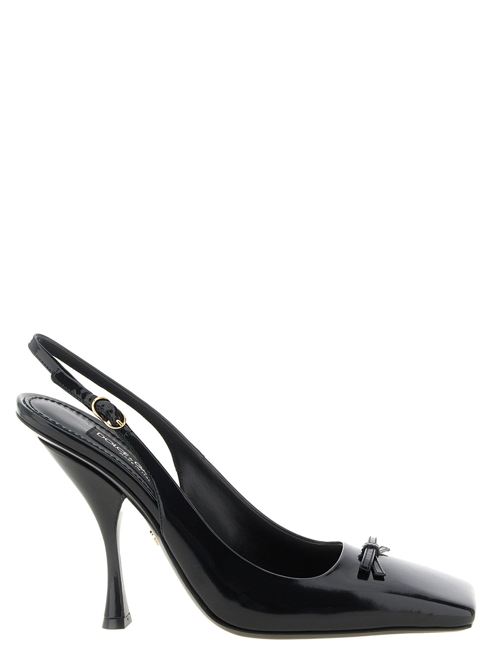Décolleté Dolce & Gabbana in pelle di vitello nera con tacco alto